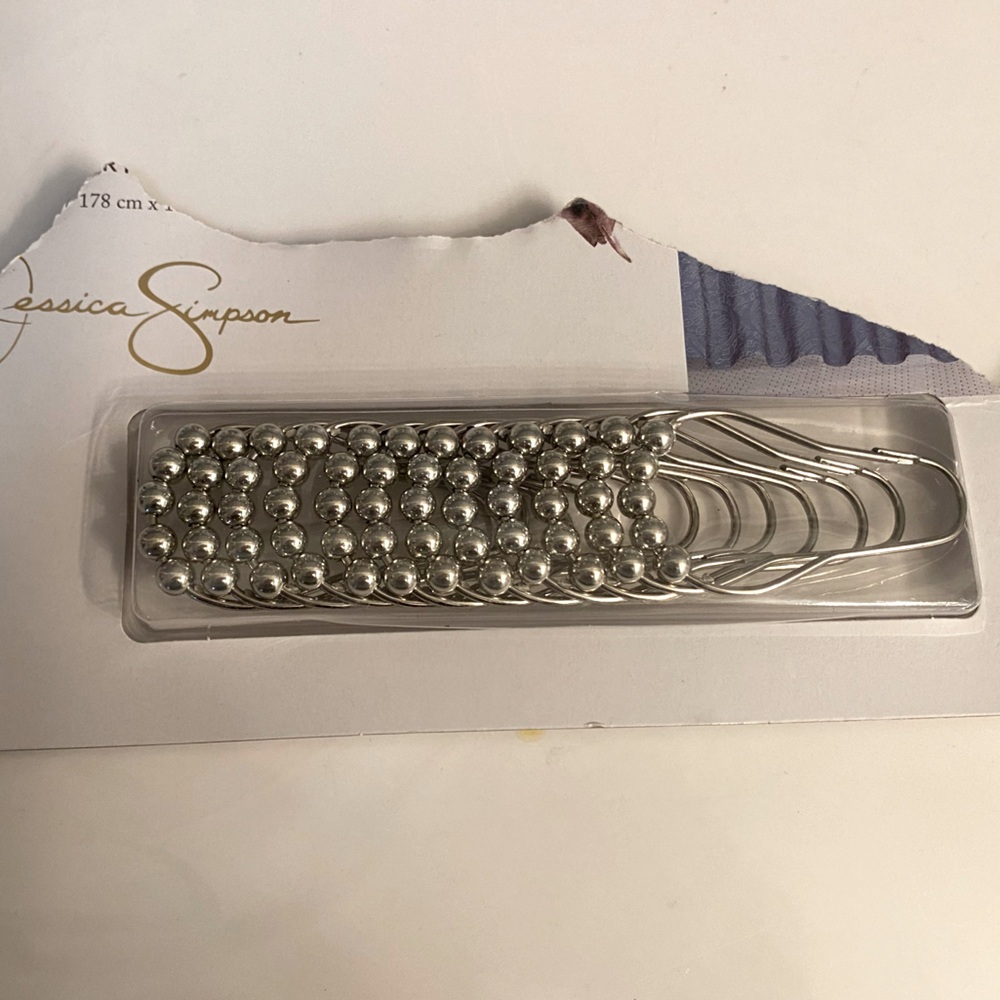 Shower curtain hooks